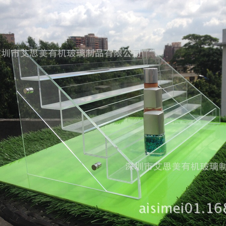 Imported high transparent acrylic nail polish display stand yajili removable 5-layer step display stand