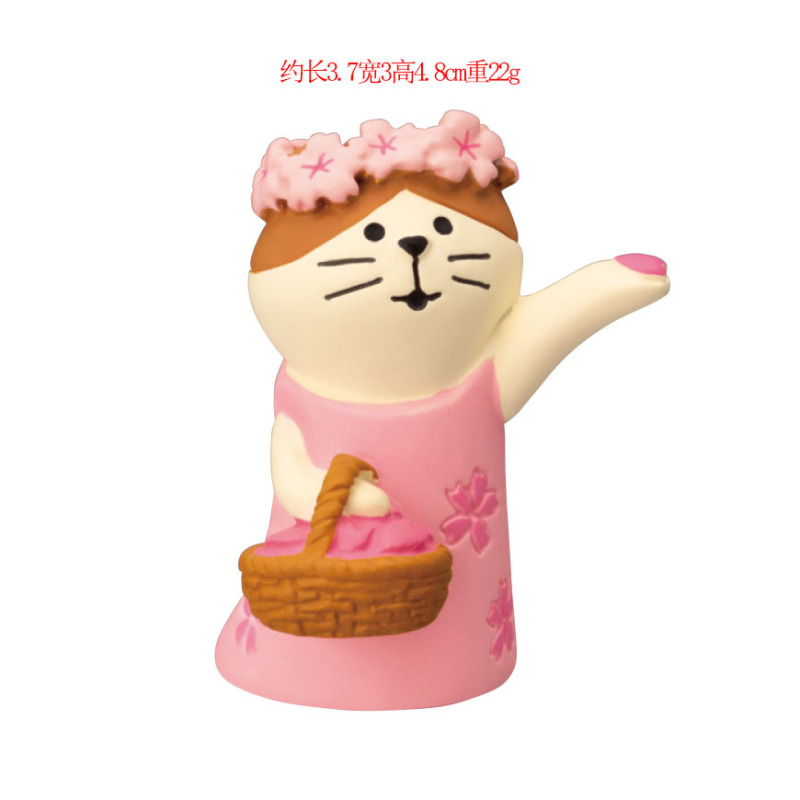 日本式猫ゼカ幸福バレンタインデー結婚プレゼントバラ猫ケーキ装飾樹脂工芸品小物|undefined