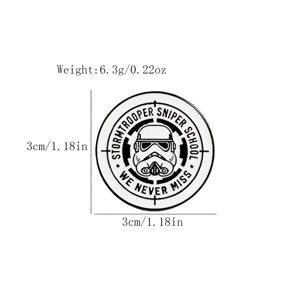 Broche Metálico de La Guerra de Las Galaxias BB-8 de Aleación de Zinc Decorativo para Bolsos