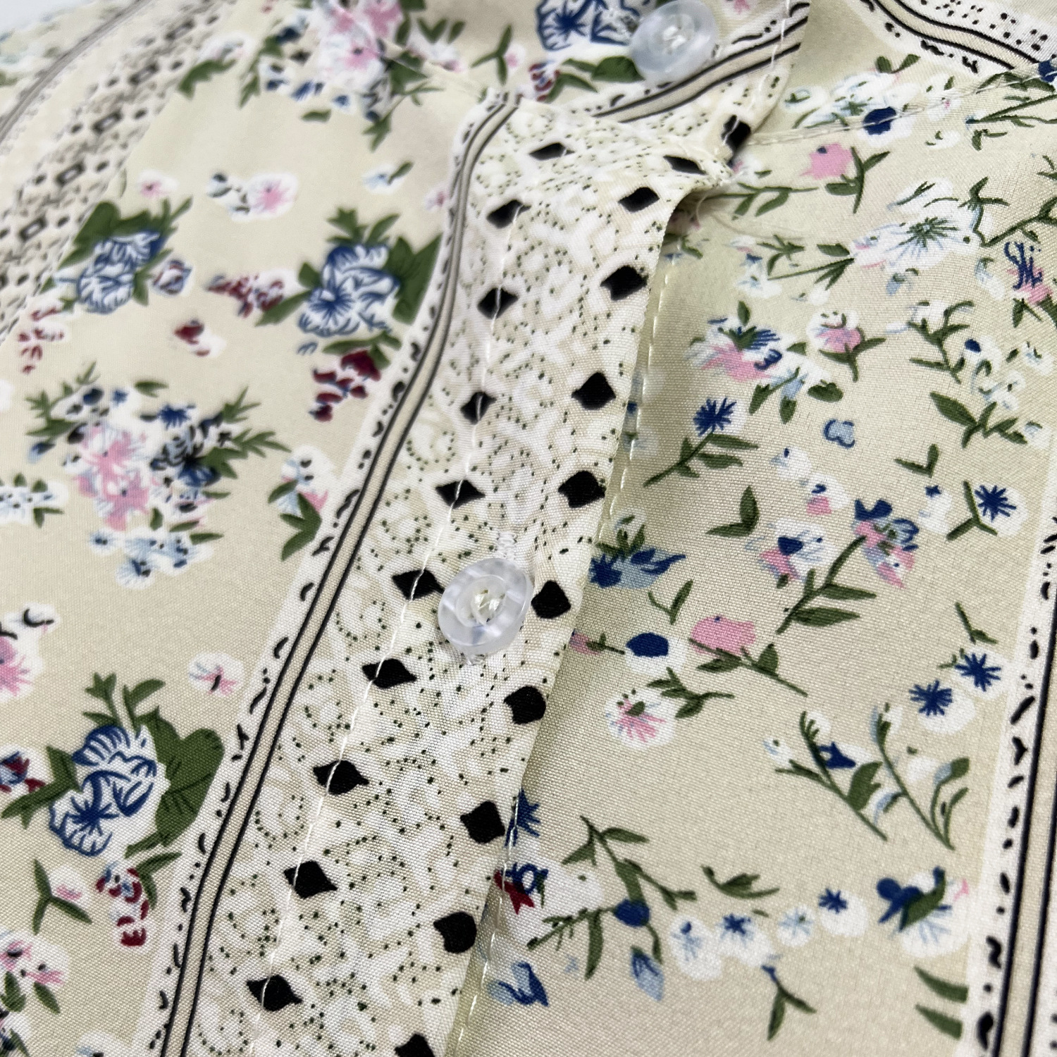 Spring Holiday Dress Lace up Floral Dress