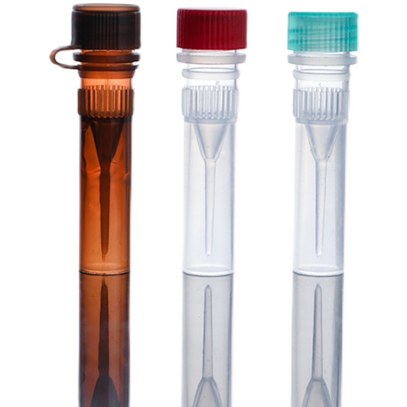0.5ml棕色连盖冷冻管 冻存管 血清管 螺口平底可立塑料样品管