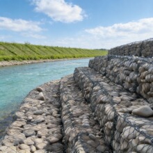 热镀锌格宾石笼网雷诺护垫河道护坡河堤防洪固滨笼高尔凡格宾网