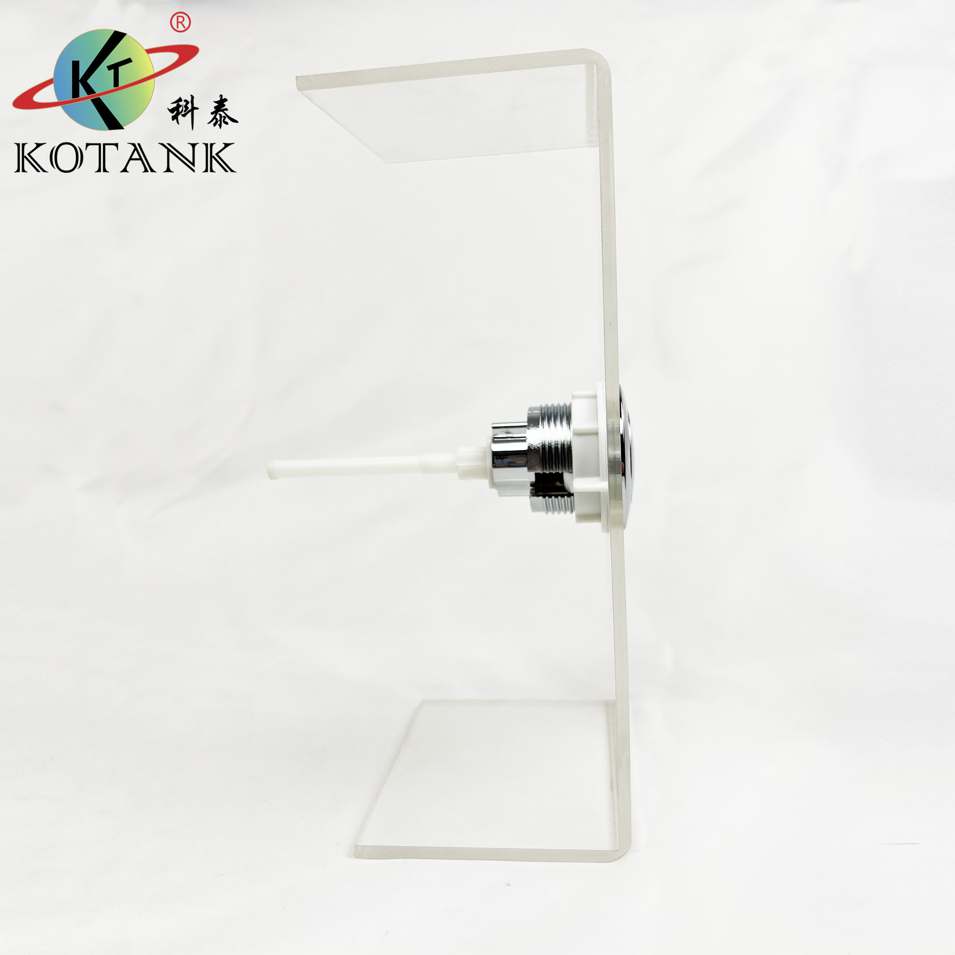 Factory wholesale of 38mm single-press switch straight rod top button toilet tank accessories undefined