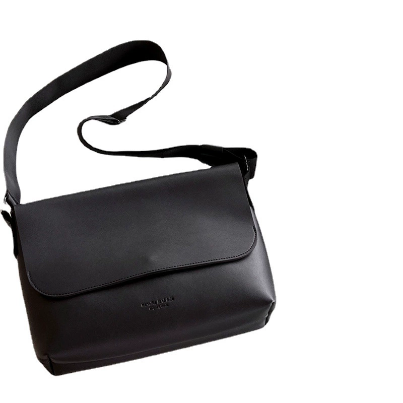 Shoulder bag, polyurethane, square, wear‑resistant Korean style, 3 sizes