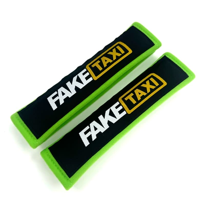 Seat belt shoulder pad JDM Japan thickened soft and - faketaxi-fluorescent-green