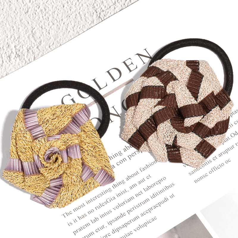 Fashion Hair Accessories Fabric Flower Hair Band Korean Elastic Elastic Hair Scrunchies display picture 3