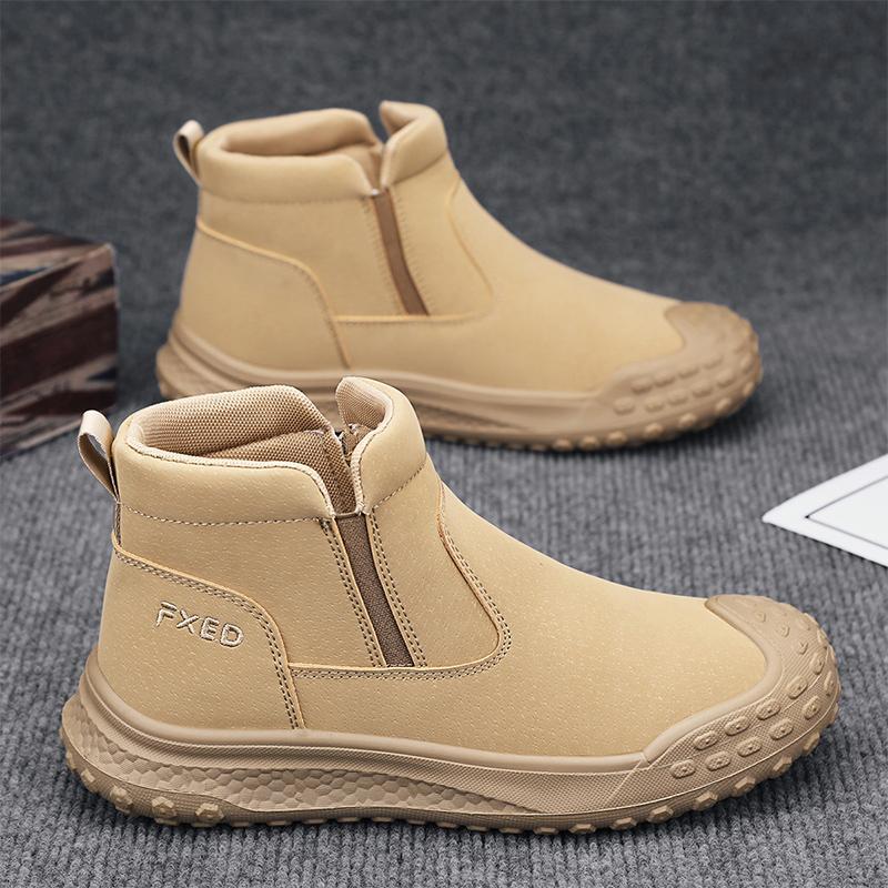 Zapatos de hombre de protección laboral 2024 nuevo otoño medio alto un zapato de zapato de deporte casuales antideslizante al aire libre zapatos de moda Martin