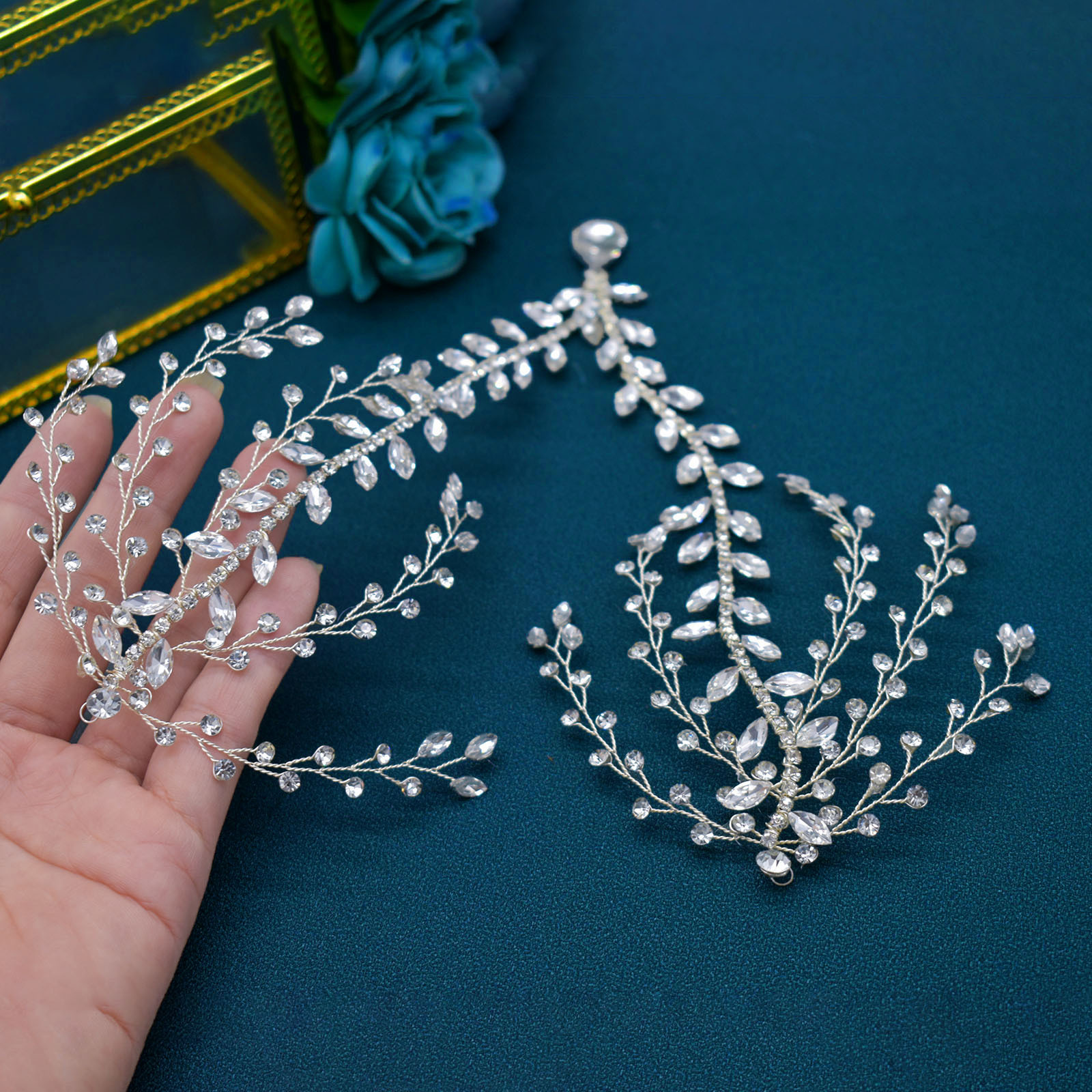 Bridal Women's Flower Rhinestone Rhinestones Party Headpieces display picture 10