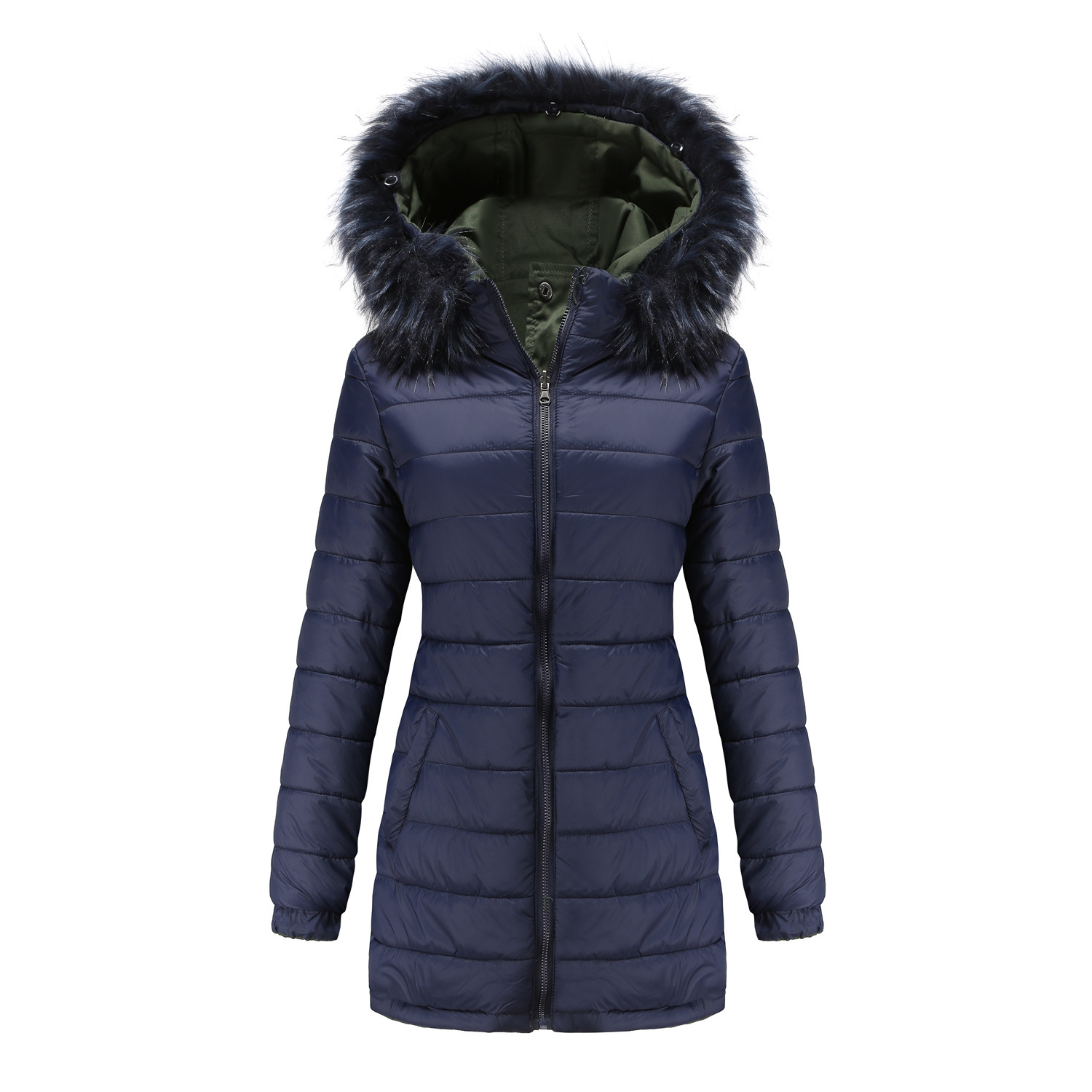 Damen Winter Steppmantel Warm Modisch Leichte Jacke_voghion.com