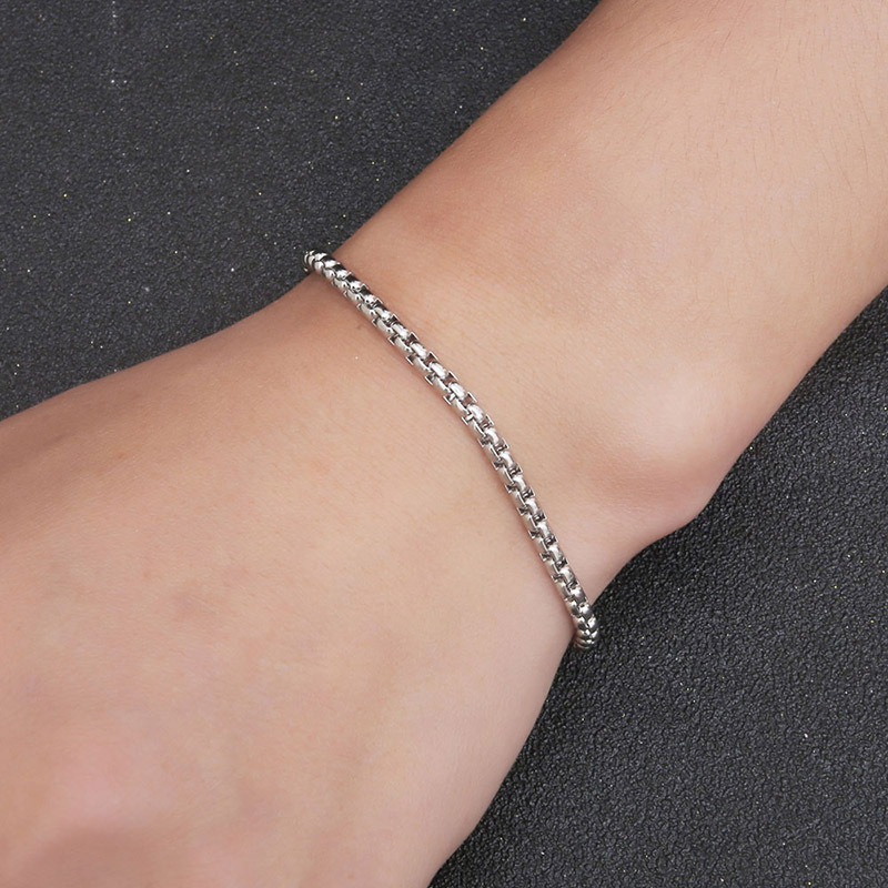 Pulsera IMI pulsera de los hombres de moda de las mujeres pulsera delgada personalizada estilo frío estilo coreano simple pulsera de estudiante de acero de titanio calle YL174