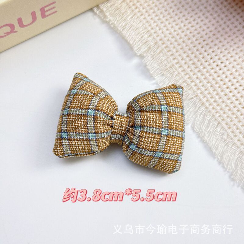 韩式格子蝴蝶结配件充棉骨头结发饰包包鞋袜DIY服装辅料配饰批发|undefined