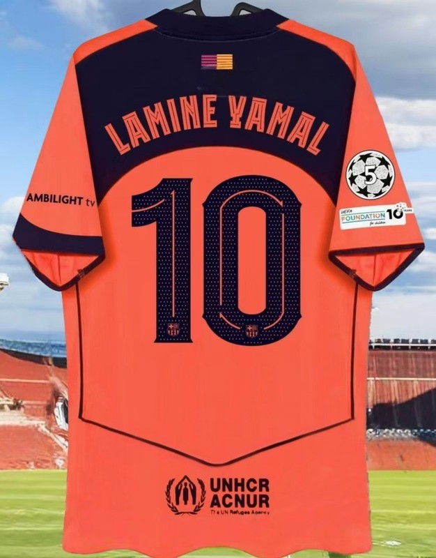 25-26 バルセロナ ジャージ 10番 アマール 11番 ラフィナ 14番 ラッシュフォード ホーム＆アウェイ サッカーユニフォーム|undefined