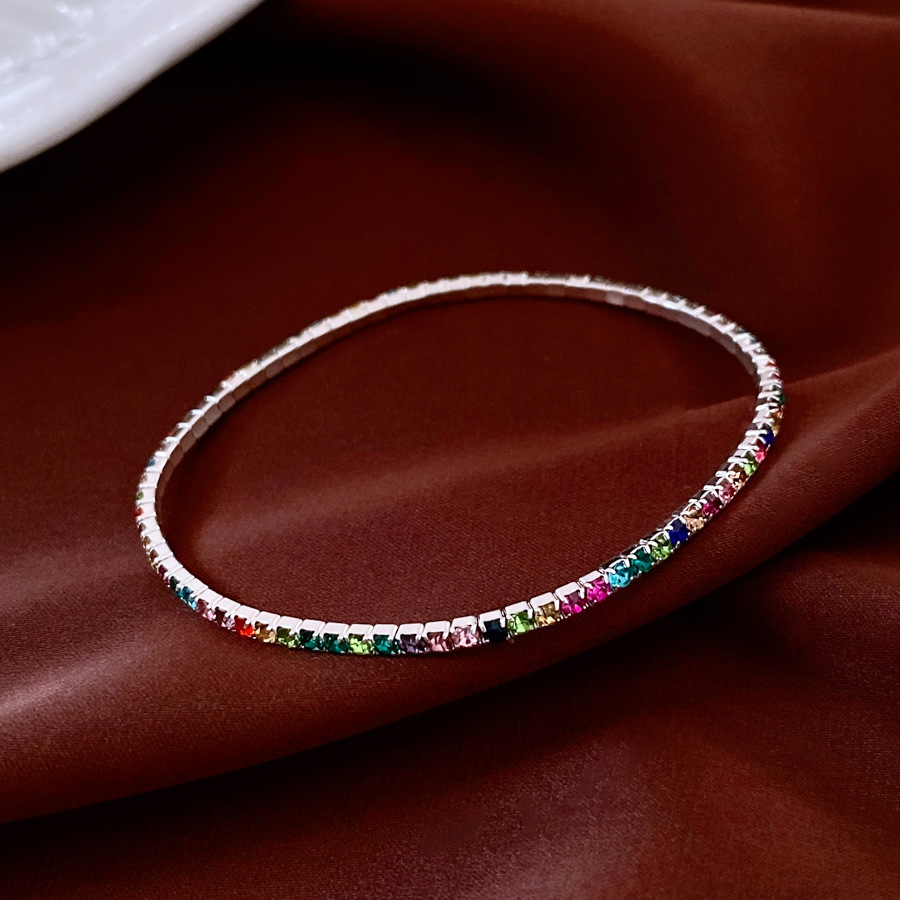 Pulsera de flores cuadrada geométrica de piedra de silicio lujosa pulsera de alta calidad temperamento exquisito personalidad joyas al por mayor