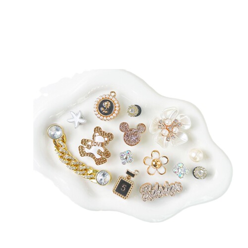 Hole shoe accessory set DIY small decorations high-end shoe flowers slippers sandals decorations shoe clips