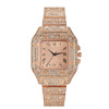 Fashionable square swiss watch, women's watch, quartz watches, diamond encrusted