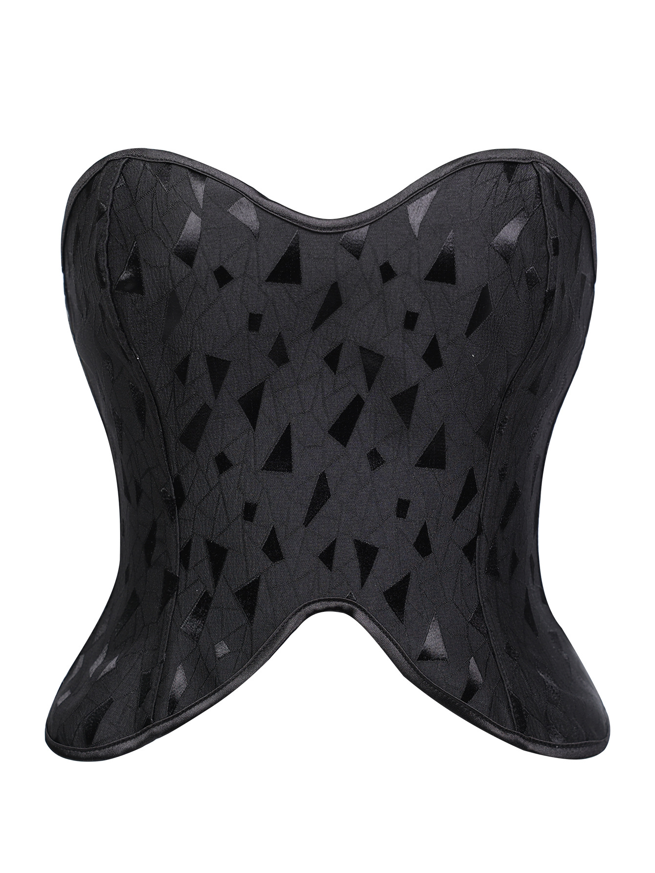 Nuevo retro negro cola de pescado contorno forma cintura en forma de hueso de pescado fabricación de chaqueta de pecho suministro transfronterizo temu