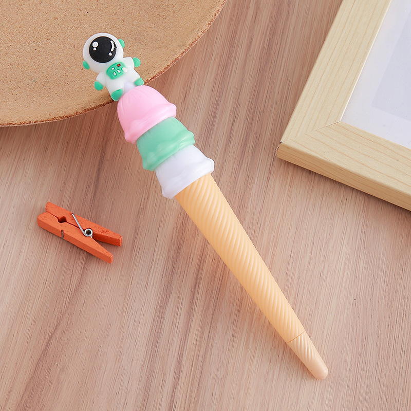 Bolígrafo de góner Haagen-Dazs Bolígrafo de góner de cono de dibujos animados Bolígrafo de góner de helado Papelería creativa Regalo de premio para estudiantes