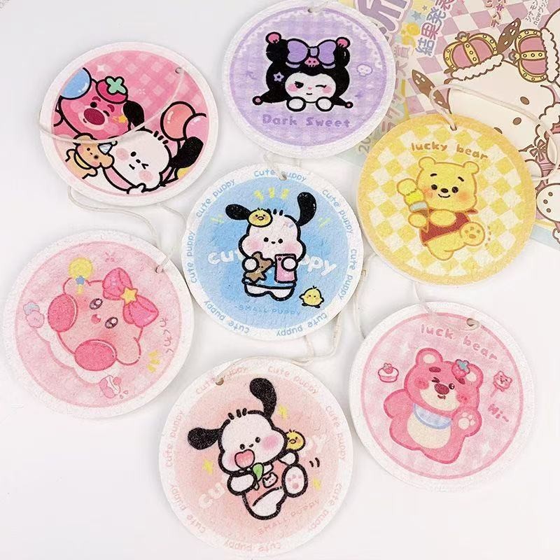 漫画食器洗いワイプ天然木材パルプスポンジ圧縮吸収性拡大キッチンクリーニングたわし油吸収性耐久性のある雑巾|undefined