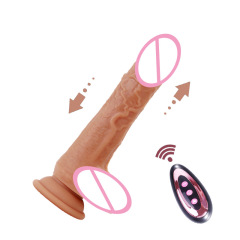 New JiuXi DY83301 Wireless Remote Magnetic Charging Retractable 20-Head Heating Self-Massaging False Penis