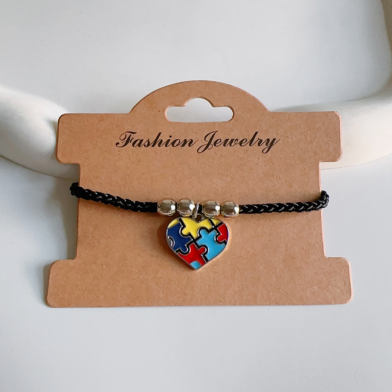 13g Weight Alloy Pendant Material Bracelets Classification rope Chain Material Cord String Chain Type 1 Piece Quantity Daily Occasion Alloy, rope Material Love, Jigsaw, Heart Shape Pattern All Seasons Season Unisex Gender Plating Design Simple Style Style Simple Style Love Jigsaw Heart Shape Alloy Rope Cord String String Bracelets Wholesale 10