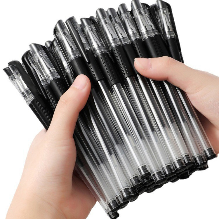 Wholesale European standard pen black bullet needle head 0.5mm carbon pen water pen gel pen signature pen