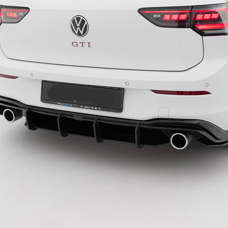 Suitable for modification with rear blade of Volkswagen Golf 8GTI MAX rear lip air knife spoiler 2021-2024
