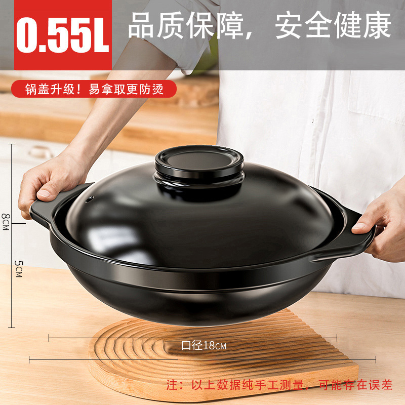 casserole doméstico de gas resistente a altas temperaturas cocina de cerámica cocina de arroz para niños cocina de gas micro compresión cocina de arena comercial image 9
