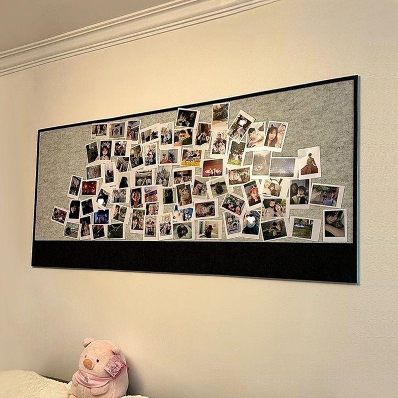 Felt Board Wall Decoration Felt Board Custom Wall Stickers Photo Wall Free Message Board Color Matching Study Dormitory Self-Adhesive