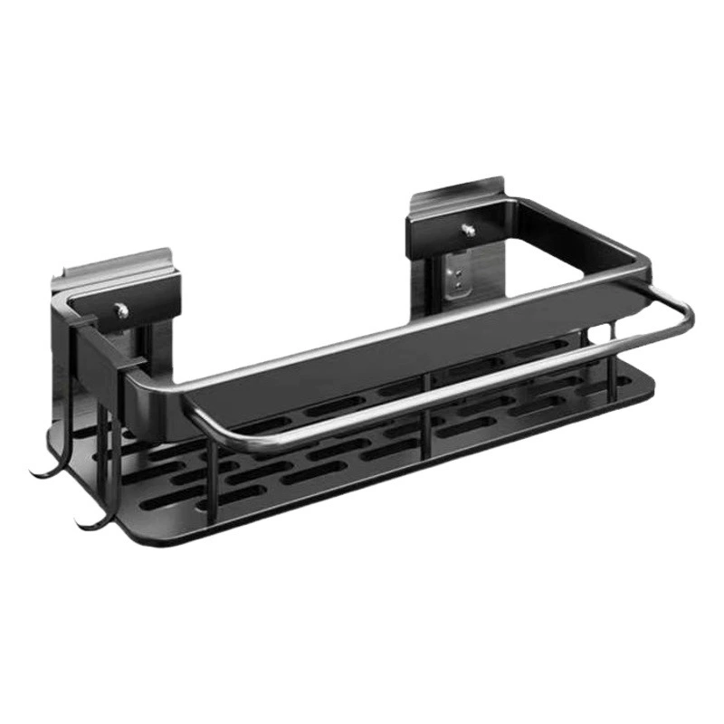 Кухонная стойка Настенная стойка для хранения раковины Кухонная утварь Хранение без перфорации Стеллаж для слива раковины Стеллаж для хранения