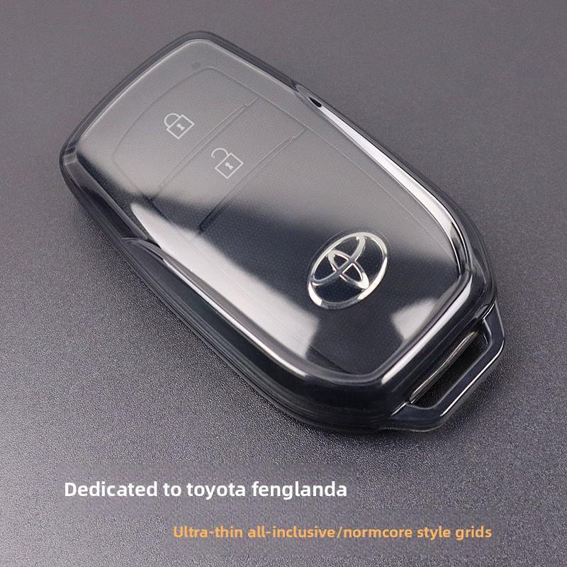Specially Designed for Toyota Landa Key Fob 2023-2026 Models, Ultra-Thin Full-Cover Transparent Protective Case