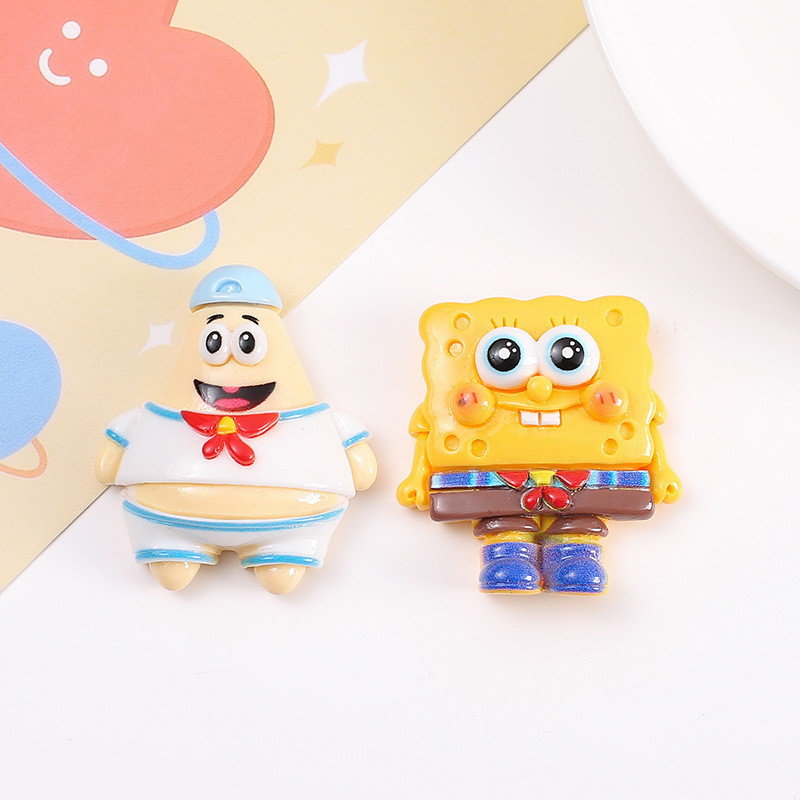 Medium Cartoon Navy Fenghai Baby Resin Accessories diy Hairpin Mobile Phone Case Hole Shoes Buckle Accessories