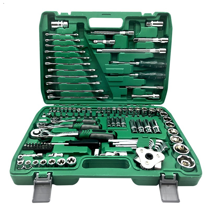 Juego de 121 piezas verde, 72 dientes.