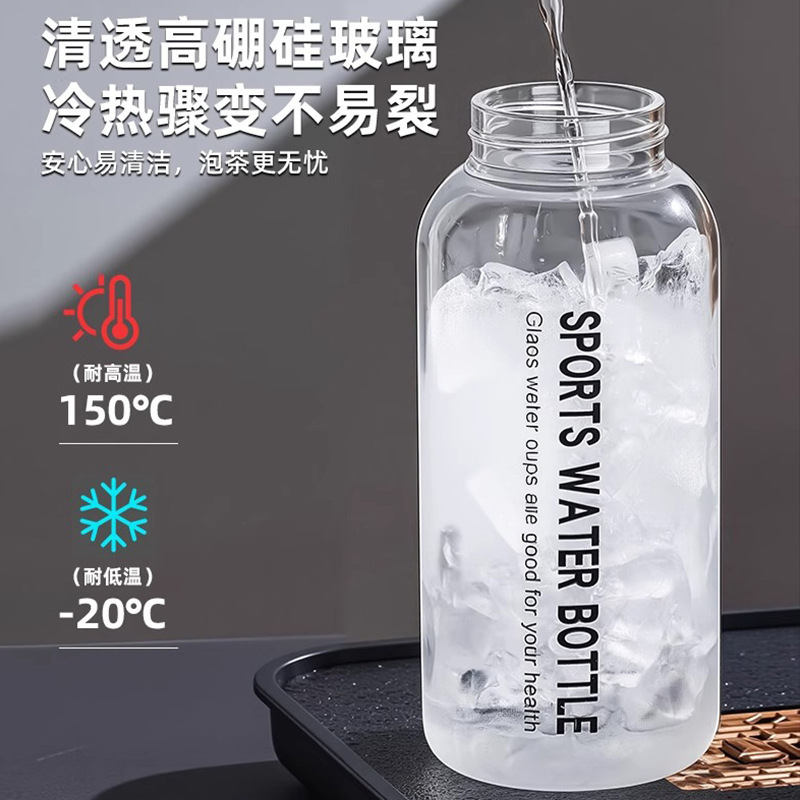 ワンボタン開蓋ガラス速開トン杯茶水分離携帯耐高温高ホウ素シリコン泡茶杯LOGOカスタマイズ|undefined