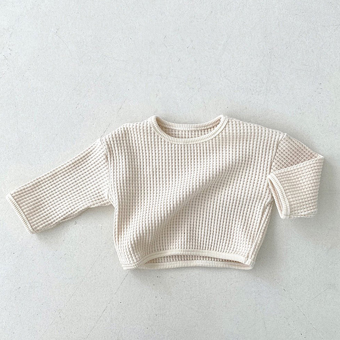 Suéter para niños bebé superior estilo coreano ropa para niños Otoño e Invierno Jersey camisa de fondo bebé suéter otoño camiseta image 7
