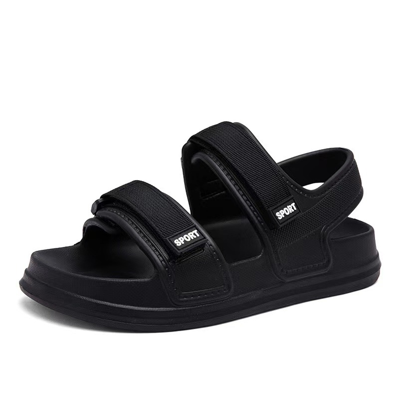 Factory Ready Stock New Men's Thick-Soled Sandals Summer Velcro Trendy Couple Beach Shoes Outer Wear Breathable Wholesale