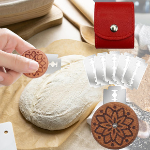 Cross-Border Hot Selling Stainless Steel Bread Cutter Dough Cutter Bread Trimming Knife European Bread Cutting Knife