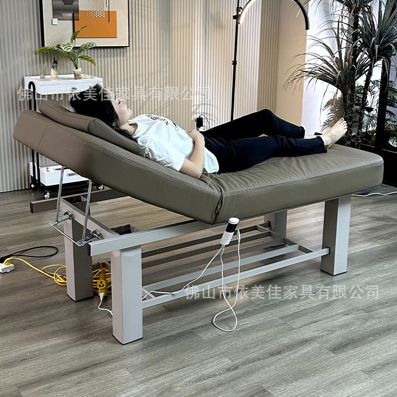 Cama de belleza, sala de belleza, cama de masaje plegable, cama de masaje, cama de moxibustión doméstica, cama de fisioterapia, superficie de cama de calentamiento bordada, cama de belleza