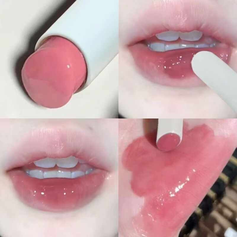 早八裸色口红纯欲灰粉玫瑰唇冻镜面水光固体唇膏滋润唇蜜女不掉色|undefined