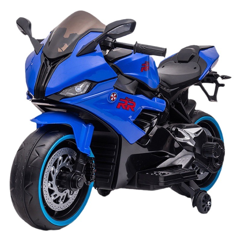 Nueva motocicleta eléctrica para niños grandes 3-10 años doble unidad puede sentarse doble niños y niñas bebé motocicleta de carga