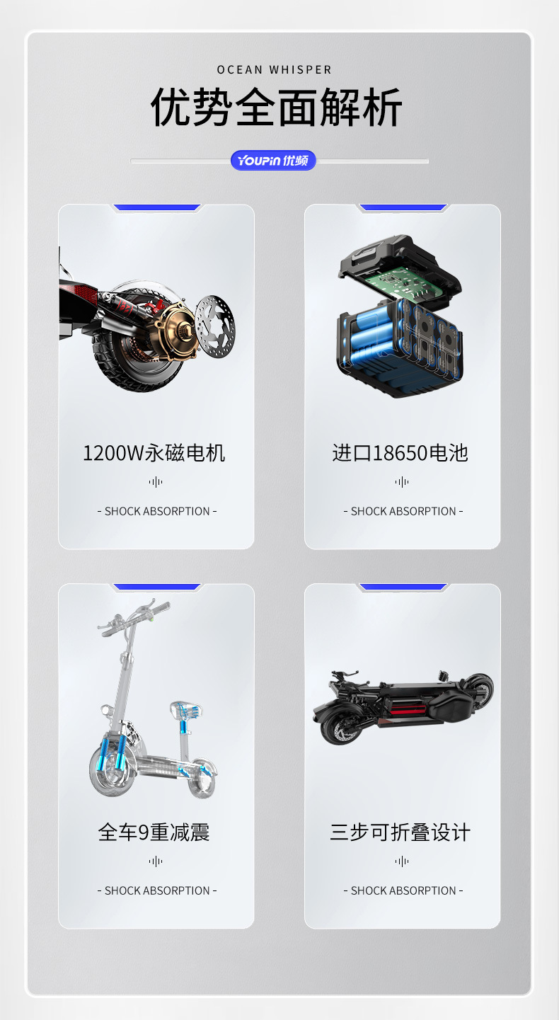 Cross-Border Best-Selling 10-Inch Foldableing Electric Vehicle with High Endurance and Dual-Drive Lithium Battery for Driving Adult Electric Bicycles