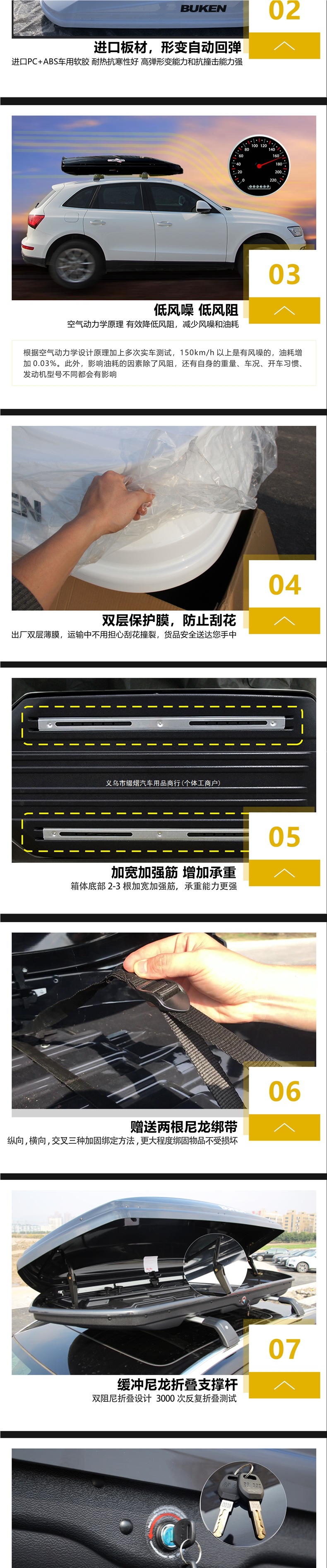 BYD Yuan, Song MAX, BYD S6, S7, Tang II, Tang DM car travel roof luggage accessories
