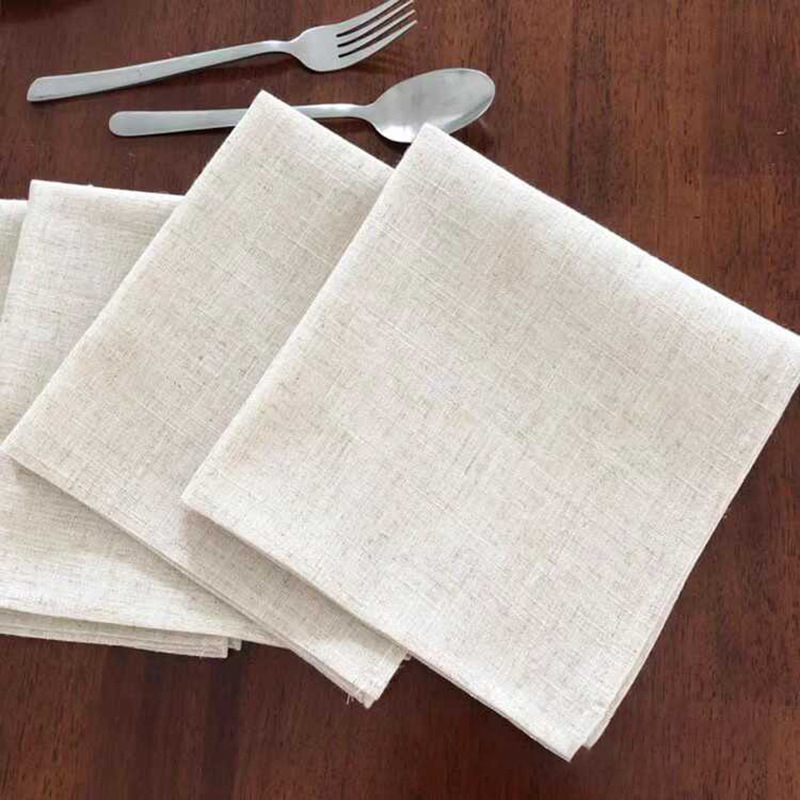 Servillas de algodón transfronterizas lino almohadilla de comedor occidental fiesta doméstica decoración de escritorio de varios tamaños para la cocina