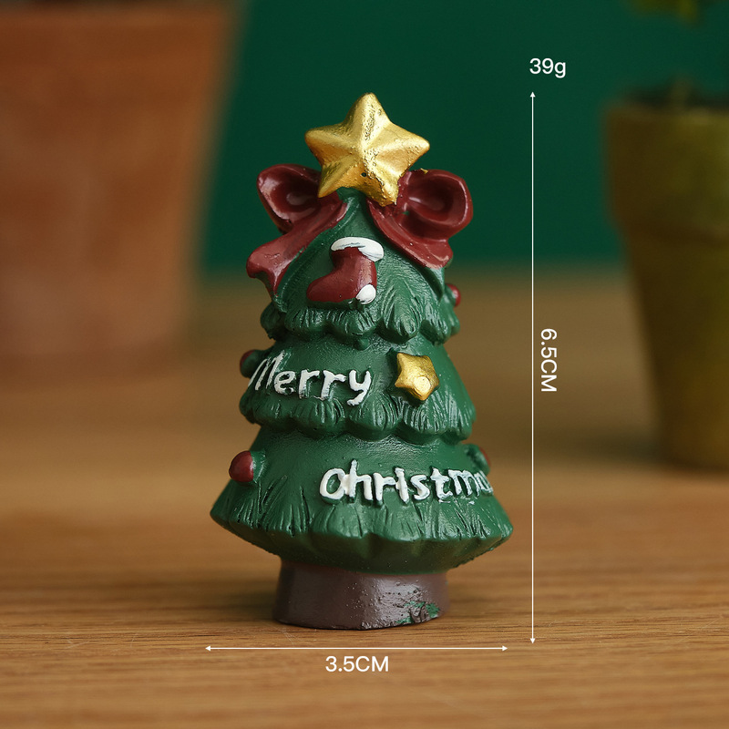 国境を越えた売れ筋のクリスマス装飾樹脂サンタクローストナカイ雪だるまヘラジカホームミニチュアデスクトップ装飾品|undefined
