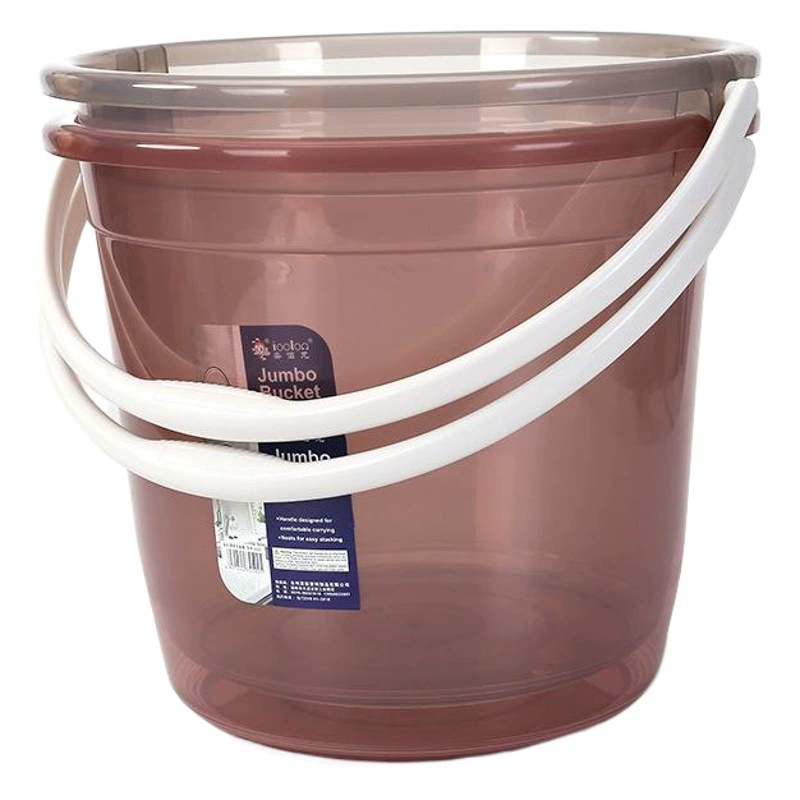 2022 Новое пластиковое прозрачное круглое утолщенное портативное ведро бытовое пластиковое ведро для хранения