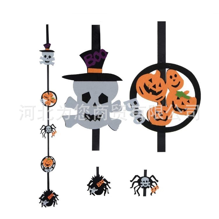 Halloween Party non -woven skeleton suspension pumpkin pendant bar…