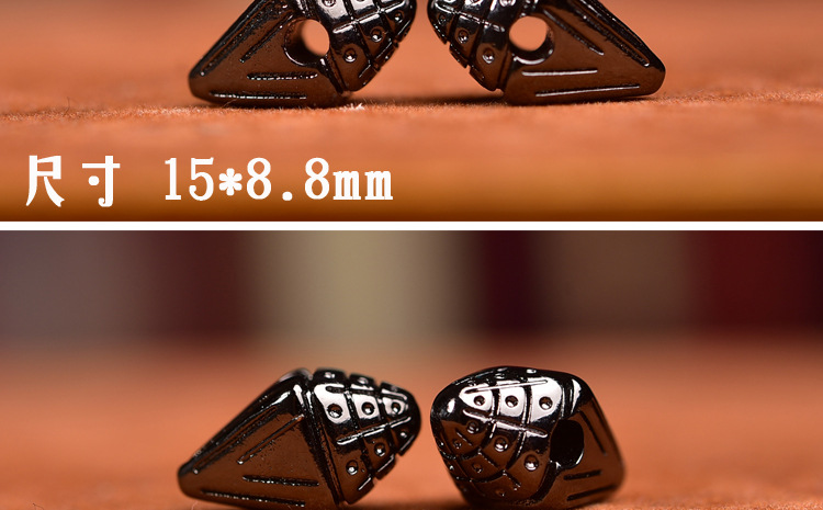 Handmade DIY semi-finished titanium steel wipe with beads loose beads Wenwan Buddha beads waist beads spacer beads accessories jewelry wholesale
