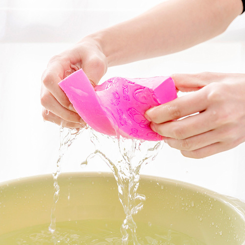 PVA clean square cotton, absorbent sponge for bathing, high-density baby bathing cotton to rub dust and mud