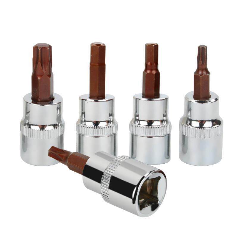 3 / 8 prensado y apretado herramienta giratoria manga hexagonal interna flor de ciruela cabeza de manga volante llave hexagonal eléctrica prensado y apretado manga 10mm