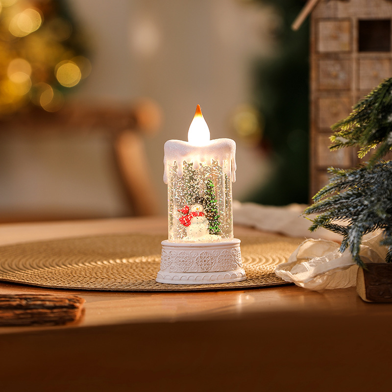 Navidad decoración viento lámpara cristal lámpara Santa Claus Navidad fiesta decoración Navidad adornos Navidad regalos