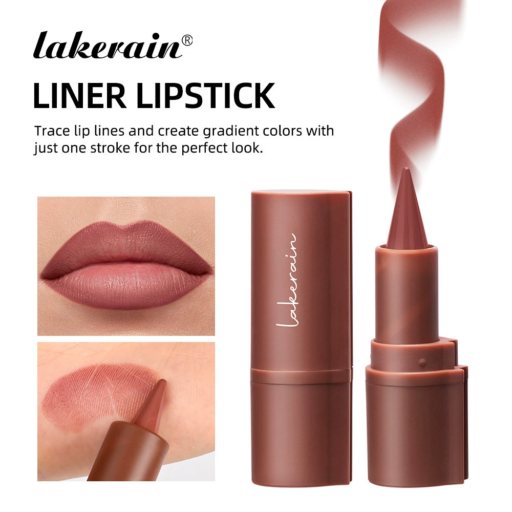 Лайкэрейн карандаш для линии губ, неEasy to dip the cup zirun Matte lip thread red